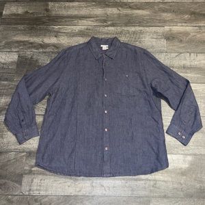 Carbon 2 Cobolt Men’s Long sleeve button down shirt